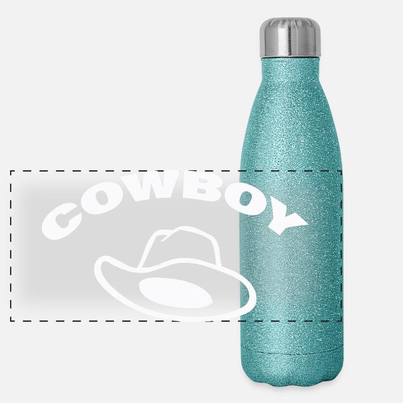 COW-BOY Gourde isotherme panoramique pailletée 500 ml