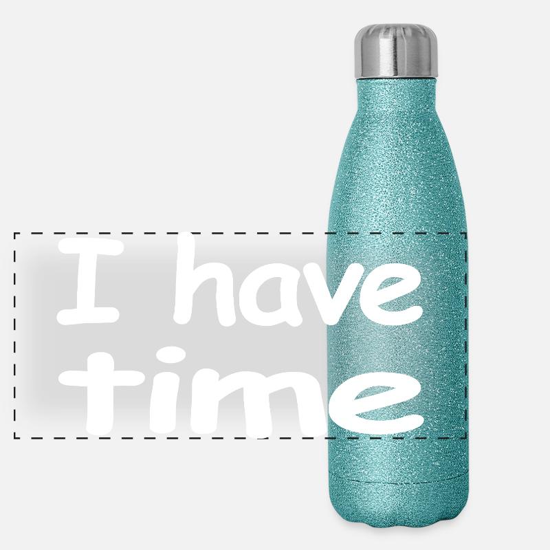 Zeit Panorama Glitzer Isolierflasche 500 ml