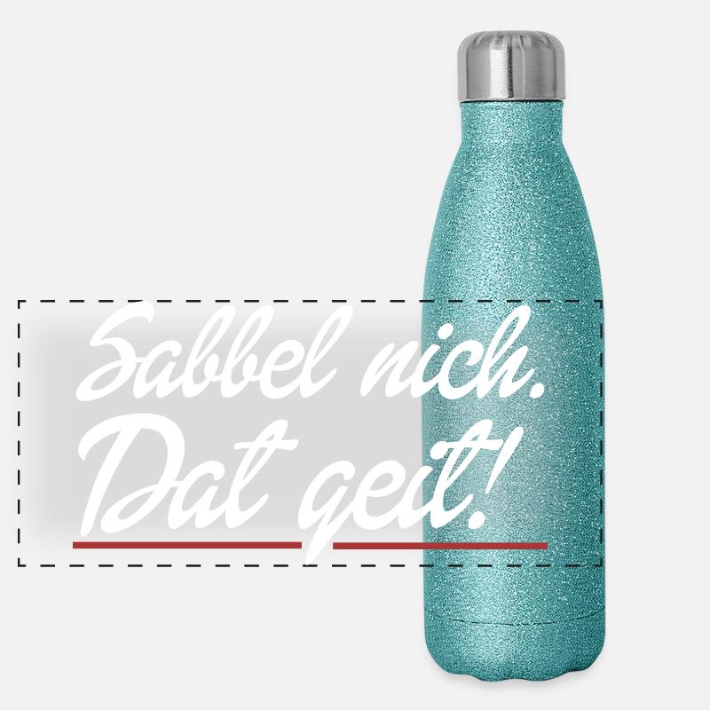 Dat geit Panorama Glitzer Isolierflasche 500 ml