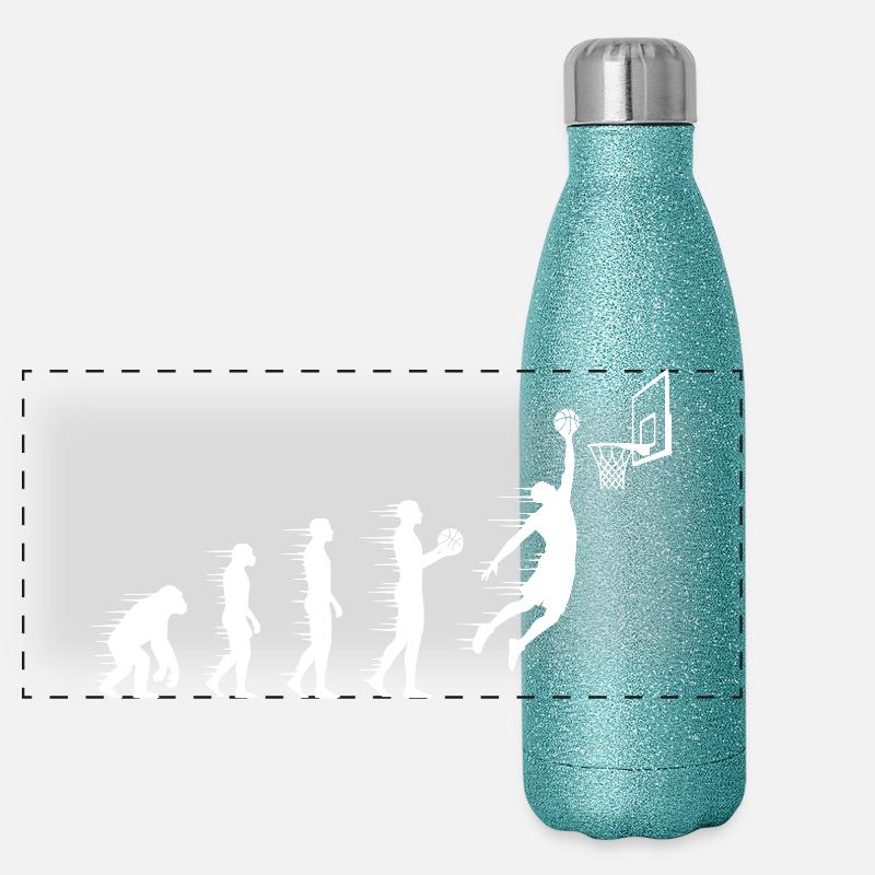 Évolution du saut au basket Gourde isotherme panoramique pailletée 500 ml