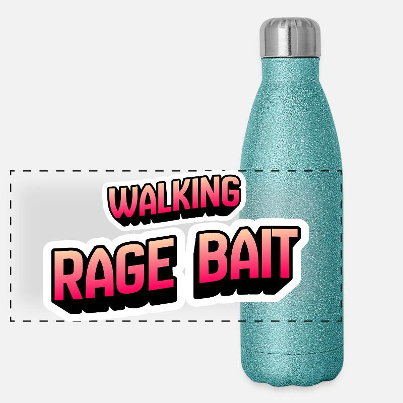 Appât de rage ambulant Gourde isotherme panoramique pailletée 500 ml