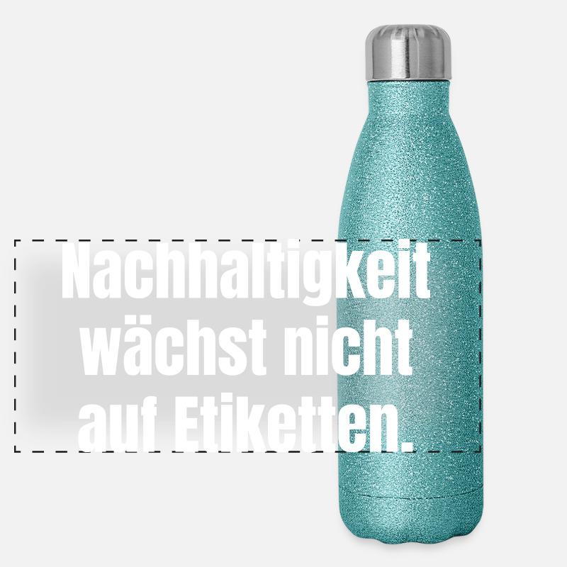 Sustainability does not grow on labels Panoramic Glitter Thermal Bottle 500 ml