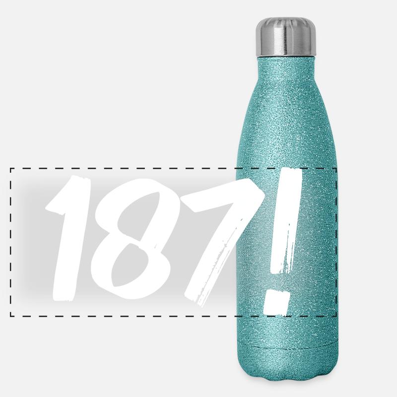 Numbers One Eight Seven Panoramic Glitter Thermal Bottle 500 ml