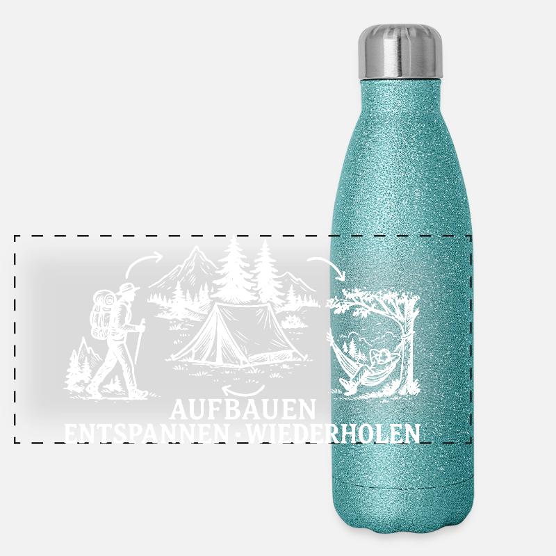 Camping Mise en place Camping Repos Répéter Gourde isotherme panoramique pailletée 500 ml