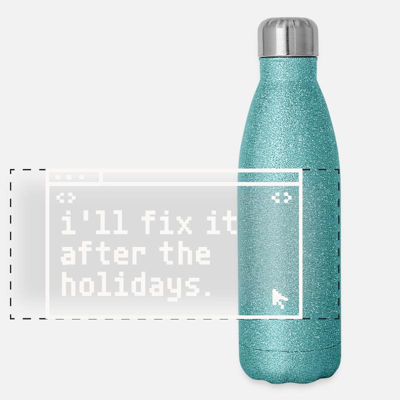 Après les vacances : Fix It IT Gourde isotherme panoramique pailletée 500 ml
