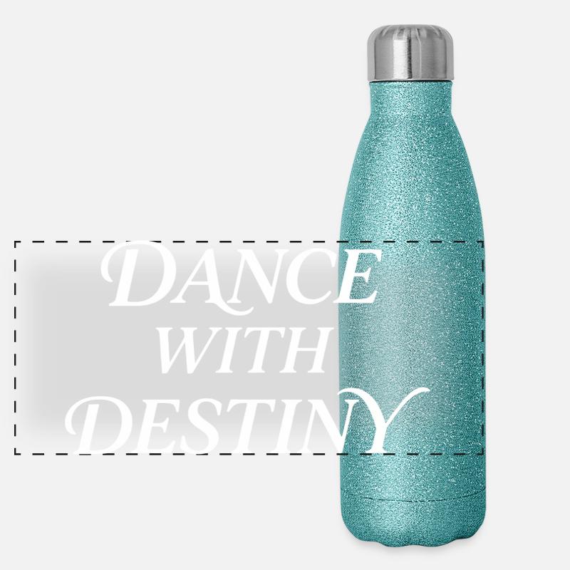 Dance With Destiny Stoic Art Panoramic Glitter Thermal Bottle 500 ml