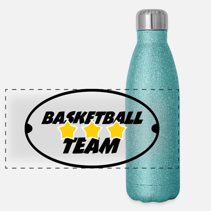 Equipe de basketball Gourde isotherme panoramique pailletée 500 ml