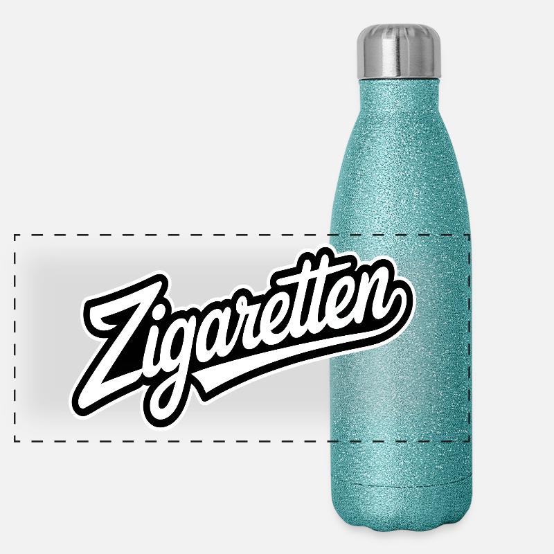Cigarettes - Mèmes Allemands Gourde isotherme panoramique pailletée 500 ml