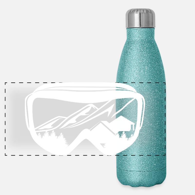 Lunettes de snowboard Gourde isotherme panoramique pailletée 500 ml