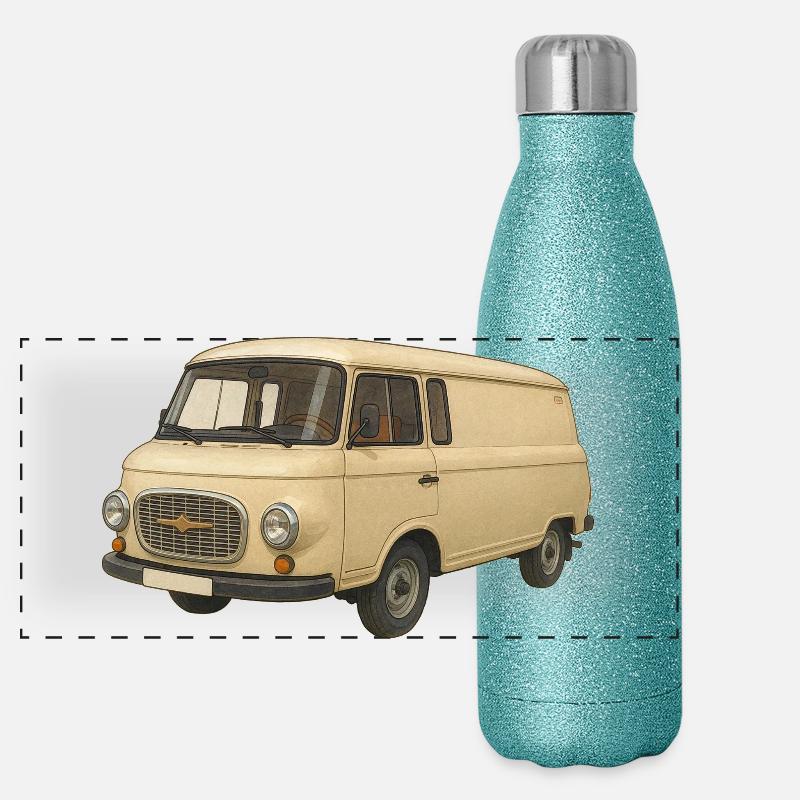 B1000 as a comic Panoramic Glitter Thermal Bottle 500 ml