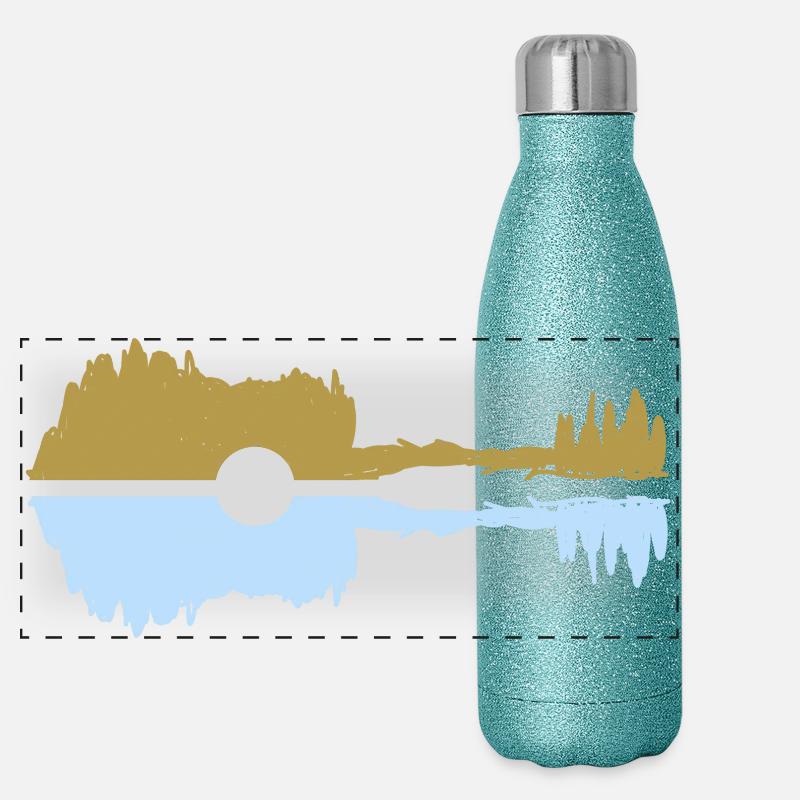 Guitar pastel Panoramic Glitter Thermal Bottle 500 ml