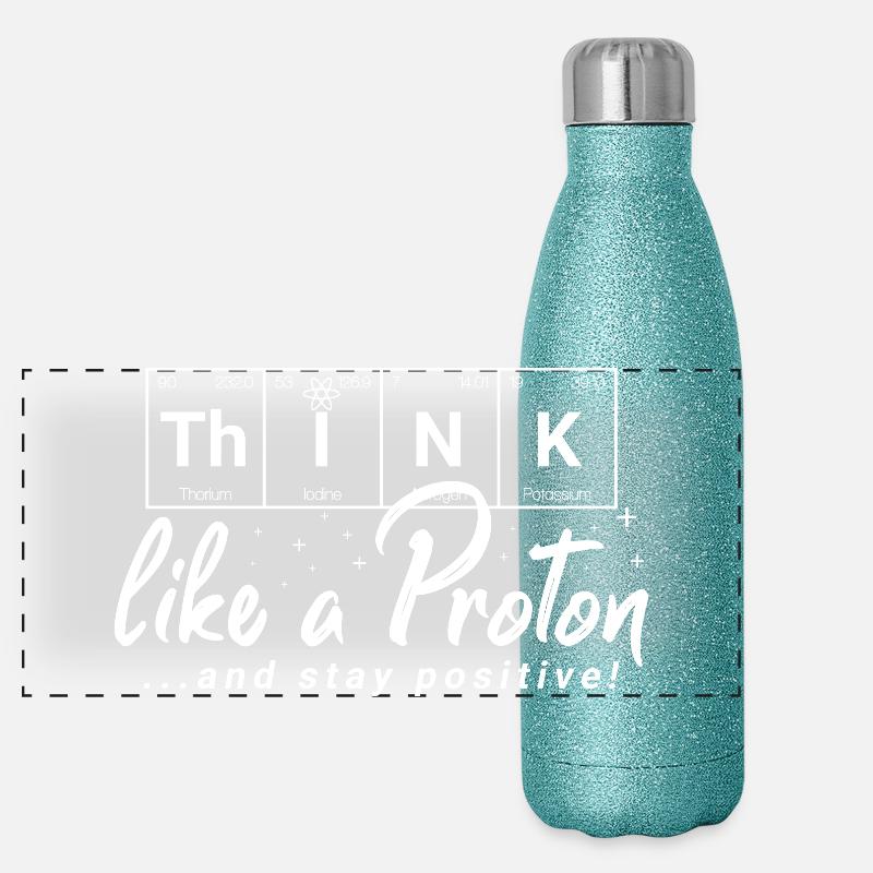 THINK Positive - éléments chimiques Gourde isotherme panoramique pailletée 500 ml