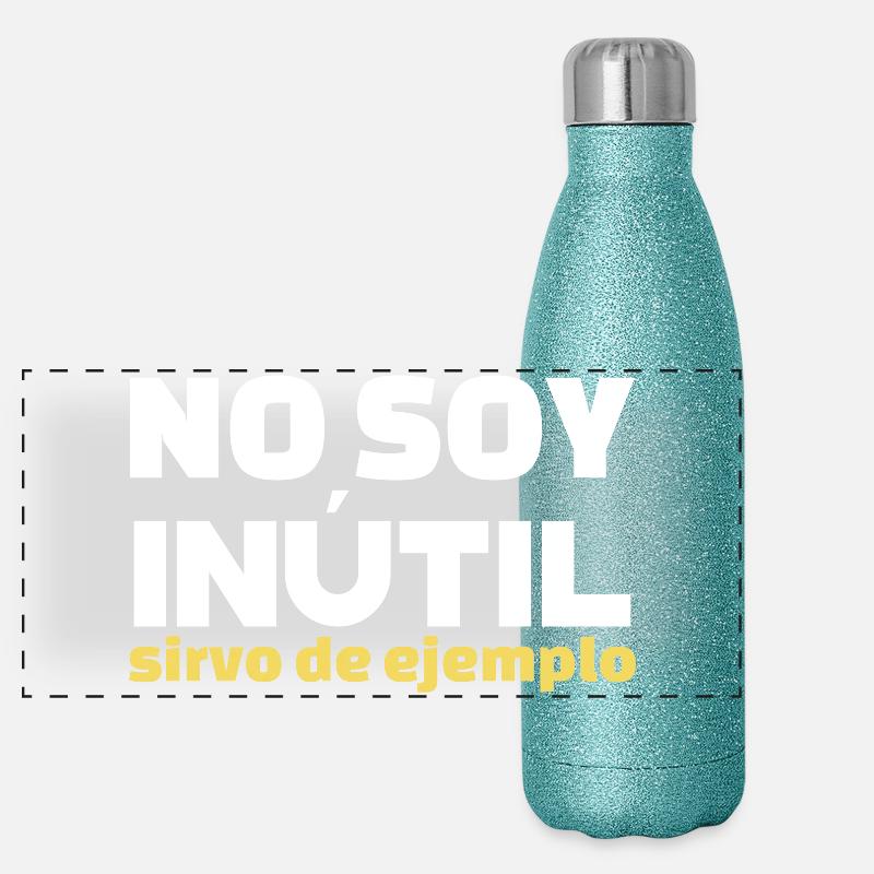 No Soy Inutil Servo de Ejemplo Gourde isotherme panoramique pailletée 500 ml