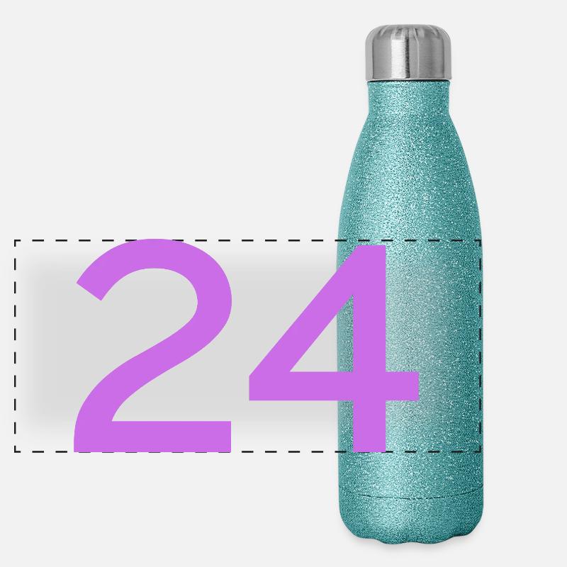 24 Gourde isotherme panoramique pailletée 500 ml