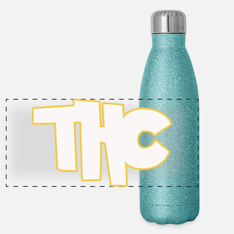 THC Gourde isotherme panoramique pailletée 500 ml