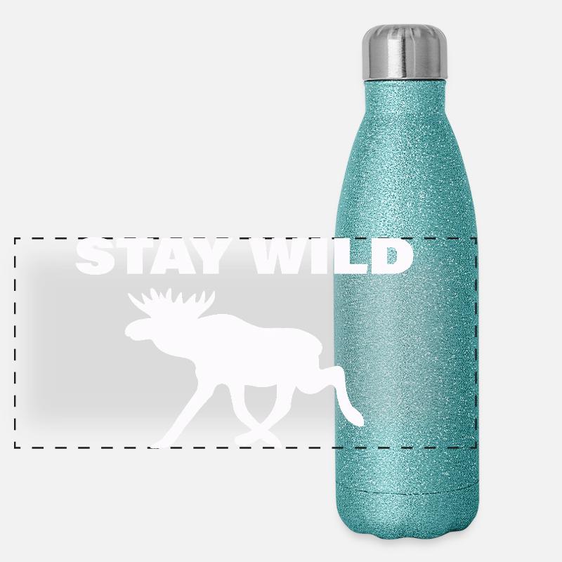 Restez sauvage Gourde isotherme panoramique pailletée 500 ml