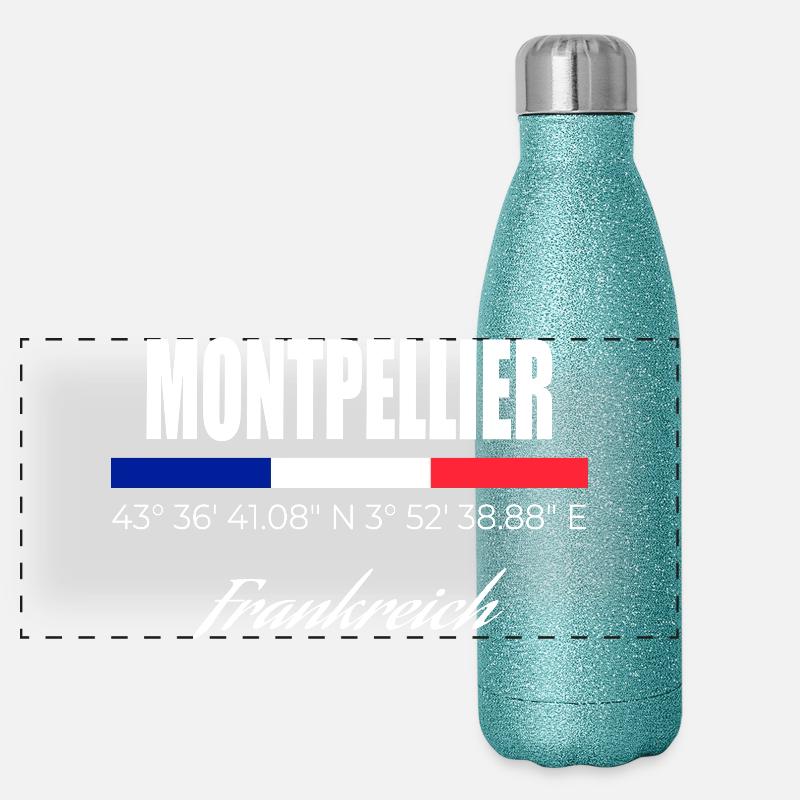Montpellier Gourde isotherme panoramique pailletée 500 ml
