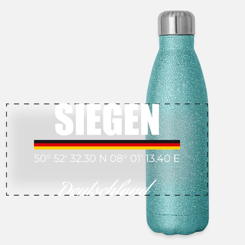 Siegen Panorama Glitzer Isolierflasche 500 ml