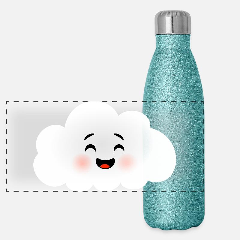 Happy Cloud Panoramic Glitter Thermal Bottle 500 ml