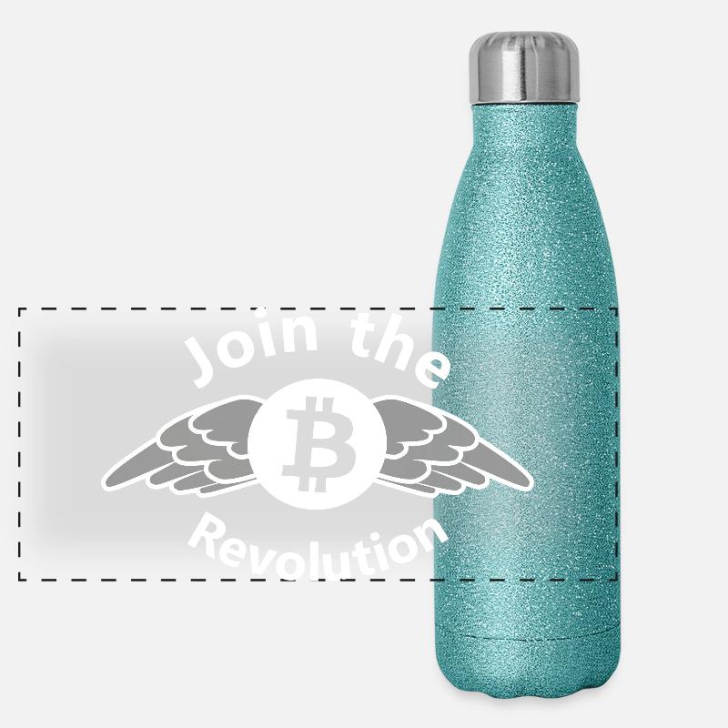 Révolution BitWings Gourde isotherme panoramique pailletée 500 ml