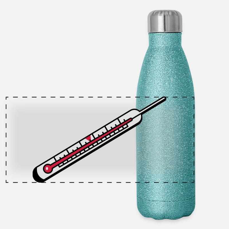 Un thermomètre à mercure Gourde isotherme panoramique pailletée 500 ml