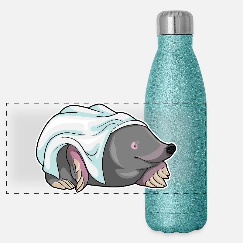 Mole Bridal Veil Wedding Panoramic Glitter Thermal Bottle 500 ml