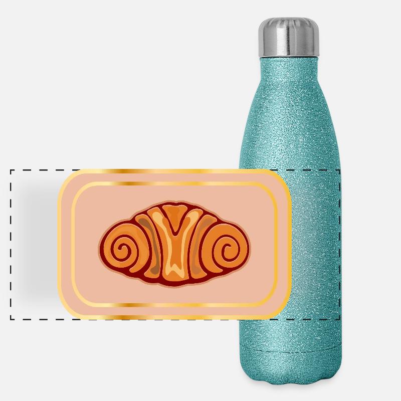 FRANZBRÖTCHEN HAMBURGERIN DE HAMBOURG Gourde isotherme panoramique pailletée 500 ml