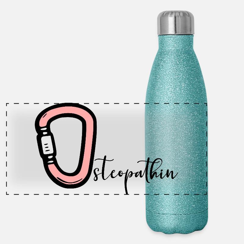 Osteopathy Osteopath Panoramic Glitter Thermal Bottle 500 ml