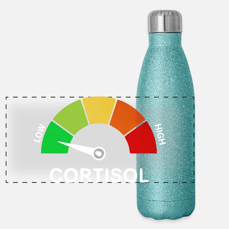 Low Cortisol Scale Panoramic Glitter Thermal Bottle 500 ml