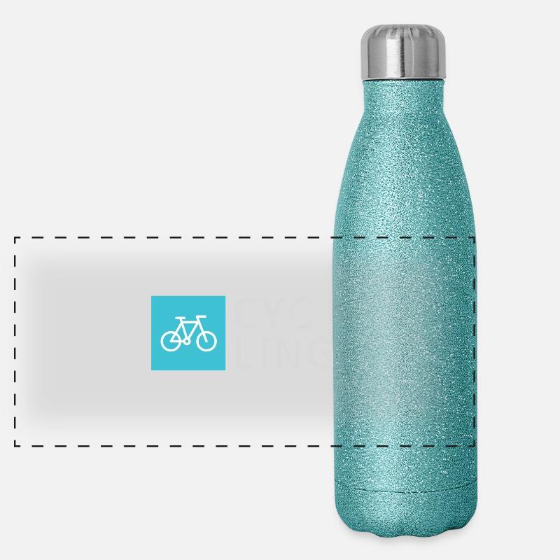 CYCLISME simple Gourde isotherme panoramique pailletée 500 ml