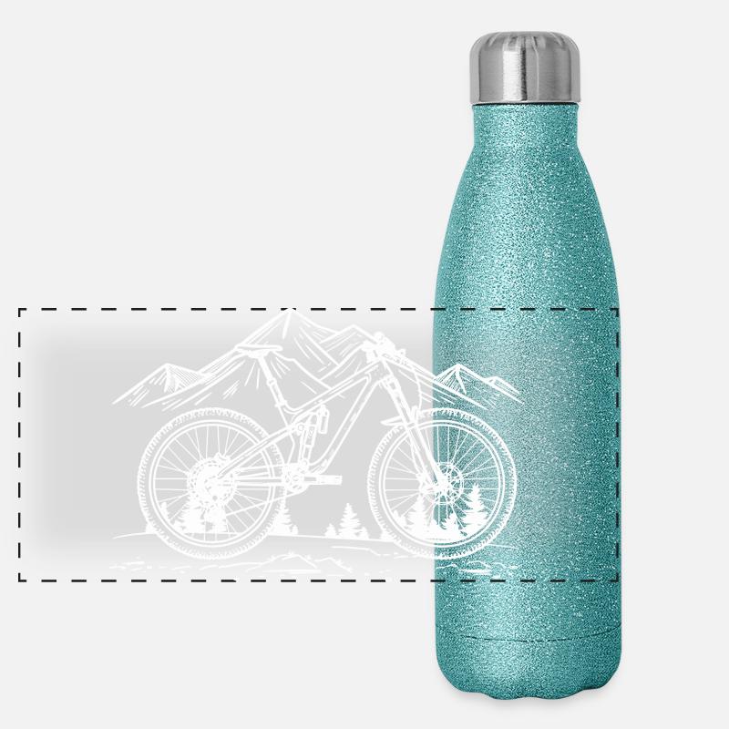 Dessin VTT Gourde isotherme panoramique pailletée 500 ml
