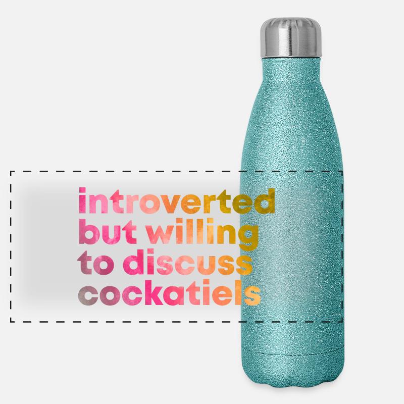 calopsitte Gourde isotherme panoramique pailletée 500 ml