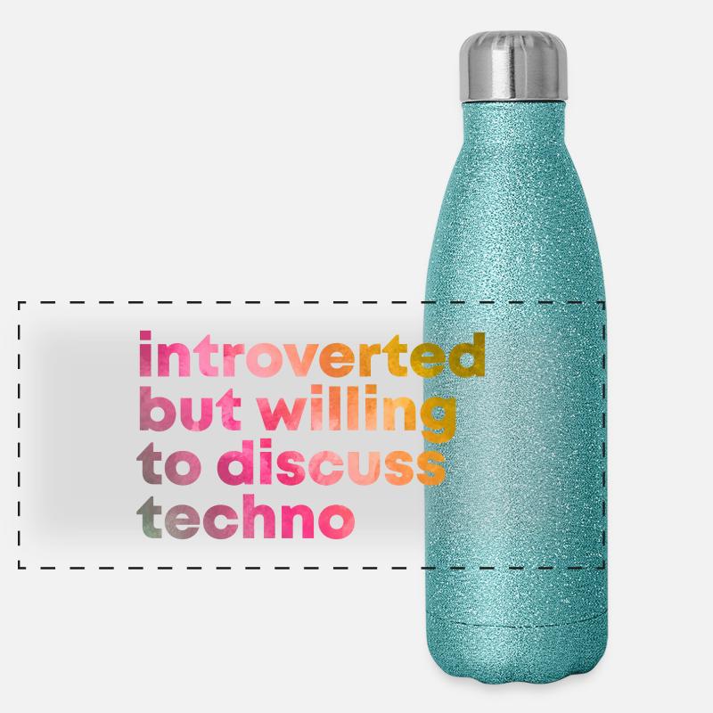 Techno Panoramic Glitter Thermal Bottle 500 ml