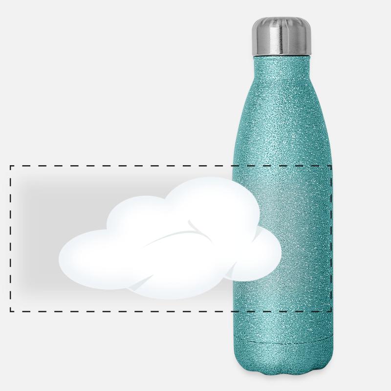 rainbow sun clouds weather rainbow sun cloud13 Panoramic Glitter Thermal Bottle 500 ml