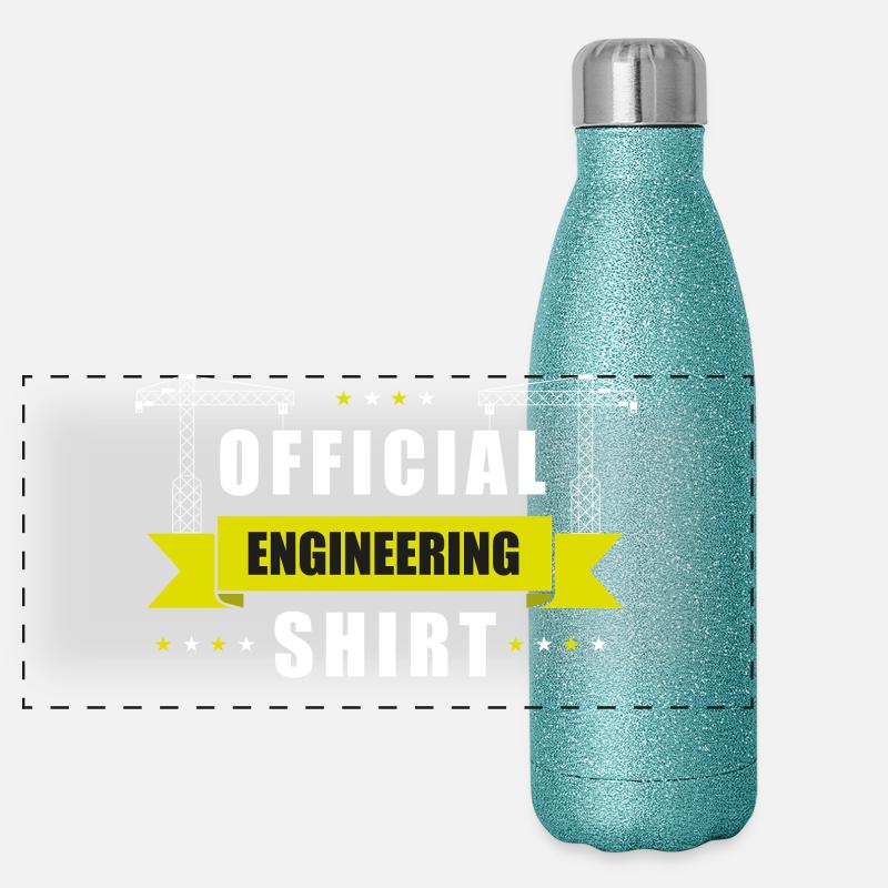 Construction du bâtiment Official Engineer’s Shirt Gourde isotherme panoramique pailletée 500 ml