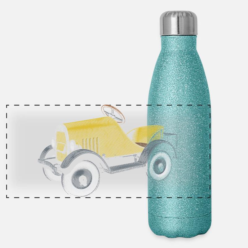 Caisse à savon Gourde isotherme panoramique pailletée 500 ml
