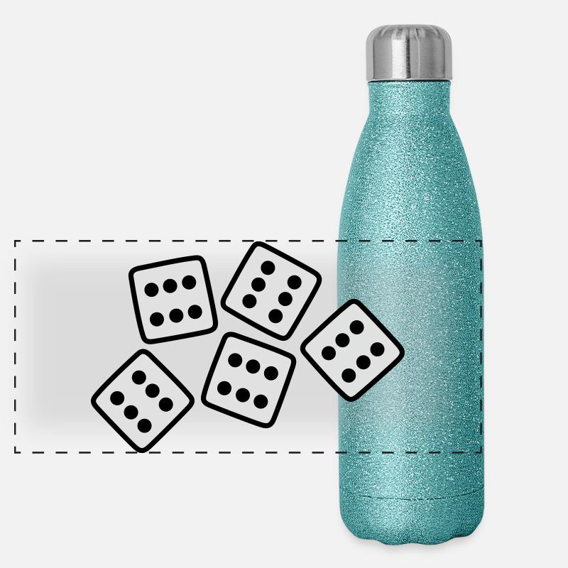 Dice - 30 ans Anniversaire Gourde isotherme panoramique pailletée 500 ml