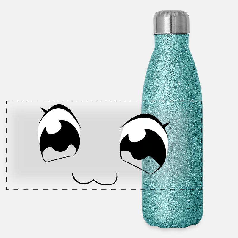 Augen Panorama Glitzer Isolierflasche 500 ml