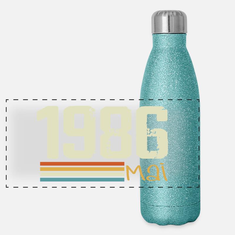 Mai 1986 Gourde isotherme panoramique pailletée 500 ml