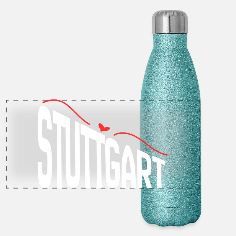 Stuttgart Panoramic Glitter Thermal Bottle 500 ml