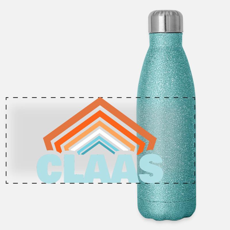 Claas comme prénom Gourde isotherme panoramique pailletée 500 ml