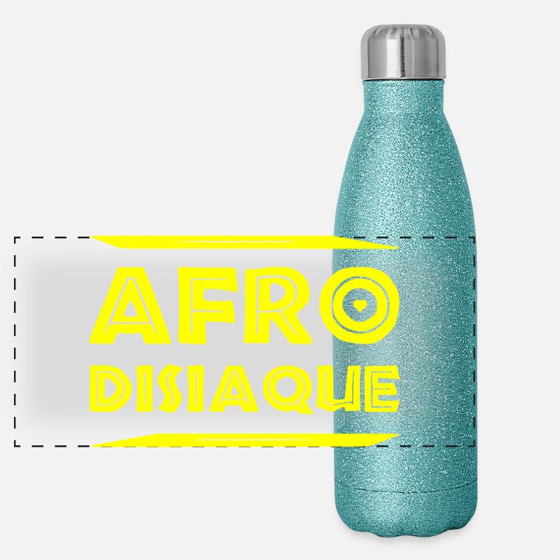AFRO-DISIAQUE !  Gourde isotherme panoramique pailletée 500 ml