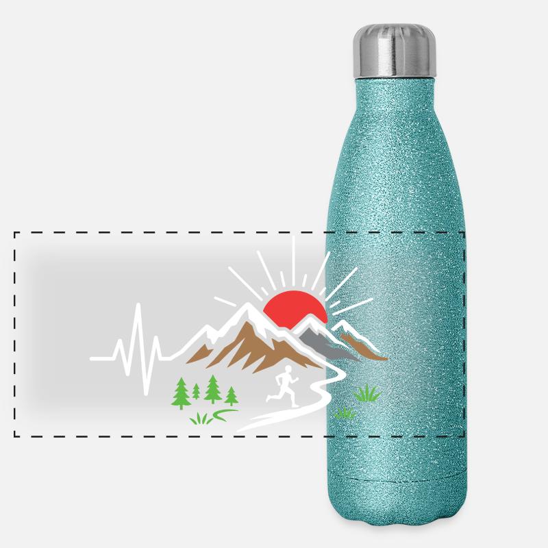 Course sur sentier Gourde isotherme panoramique pailletée 500 ml