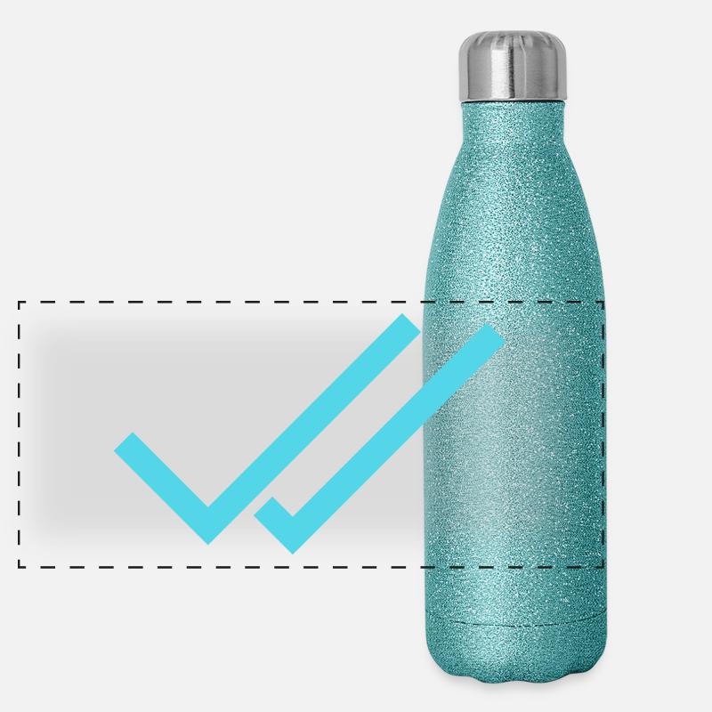 Whats App Hook Blue Panoramic Glitter Thermal Bottle 500 ml