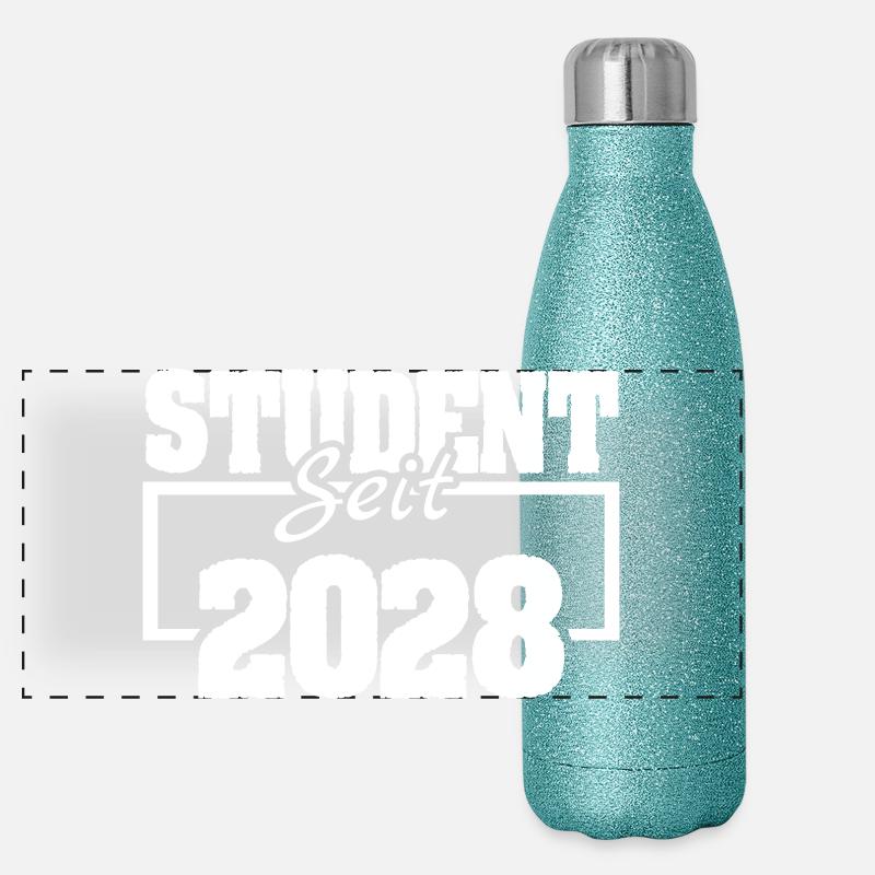 depuis 2028 Gourde isotherme panoramique pailletée 500 ml