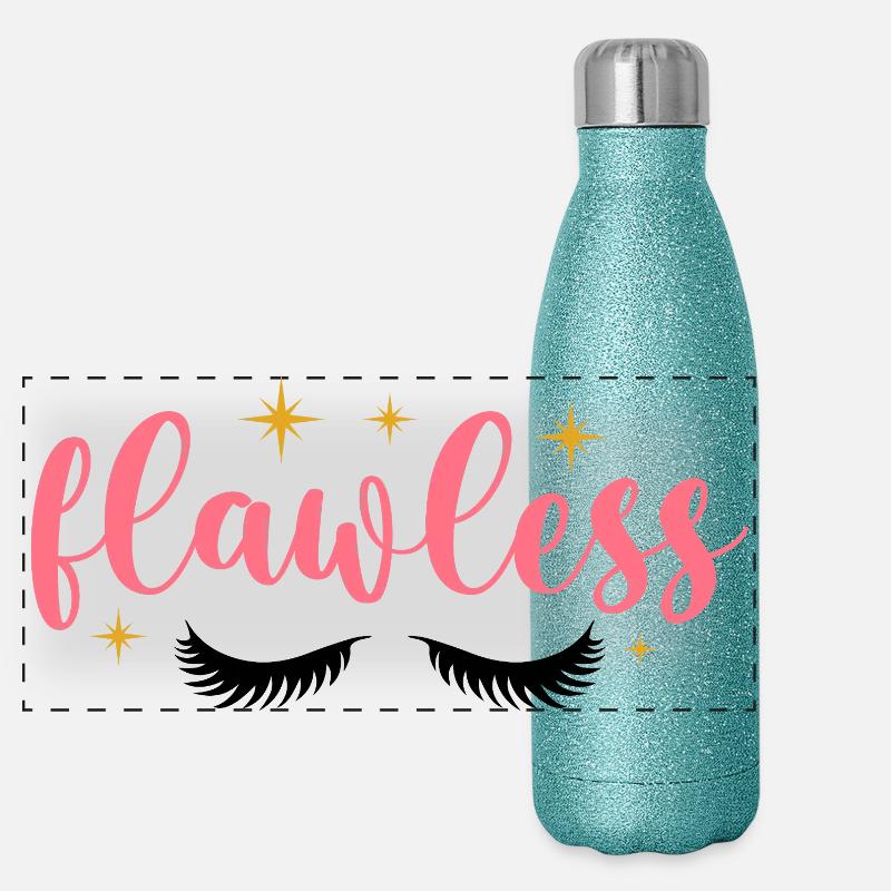 Makelloses Sternenschreiben Panorama Glitzer Isolierflasche 500 ml