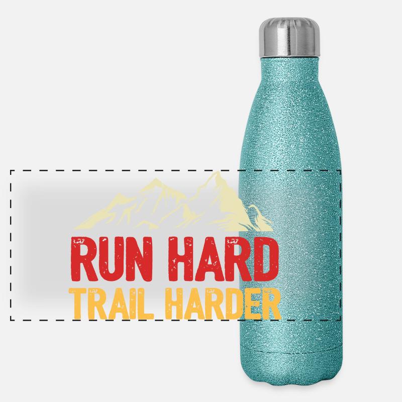 Run Hard. Trail Harder. Panoramic Glitter Thermal Bottle 500 ml