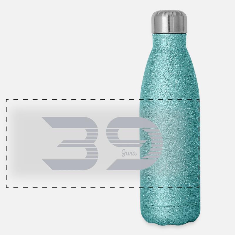 Franche Comté Jura 39 Gourde isotherme panoramique pailletée 500 ml