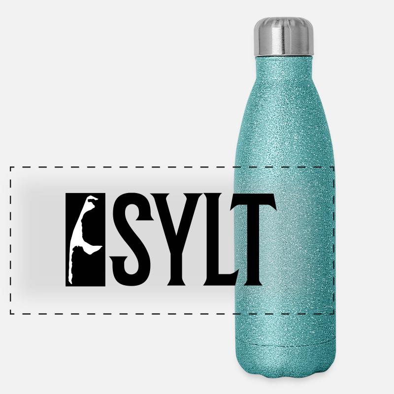 Vacances Sylt Gourde isotherme panoramique pailletée 500 ml