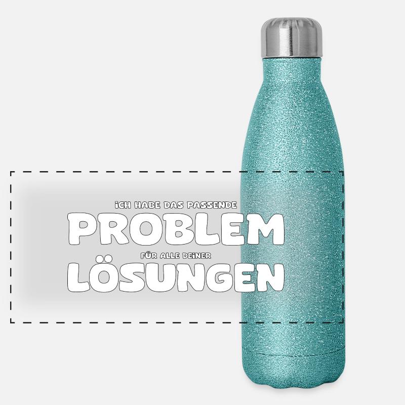 Drôle de problème et de solution en disant Gourde isotherme panoramique pailletée 500 ml